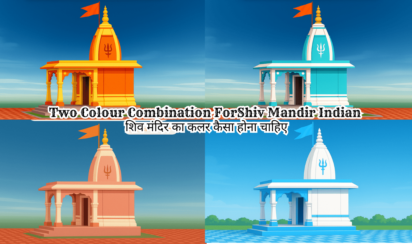 शिव मंदिर का कलर कैसा होना चाहिए : दोस्तों अगर आप शिव मंदिर पर पेंट करना चाहते हैं तो और जानना चाहते हैं की शिव मंदिर का कलर कैसा होना चाहिए तो आप बिल्कुल सही जगह आये हैं यहाँ आप बिल्कुल शाछात देख सकते हैं शिव मंदिर का रंग कैसा होना चाहिए की वो अच्छा लगे और कलर लगें के बाद कैसा दिखेगा और आपको सभी कलर का कोड भी मिल जायेगा जिससे आप बिल्कुल आसानी से अपने मंदिर की पेंटिंग करवा सकते हैं |