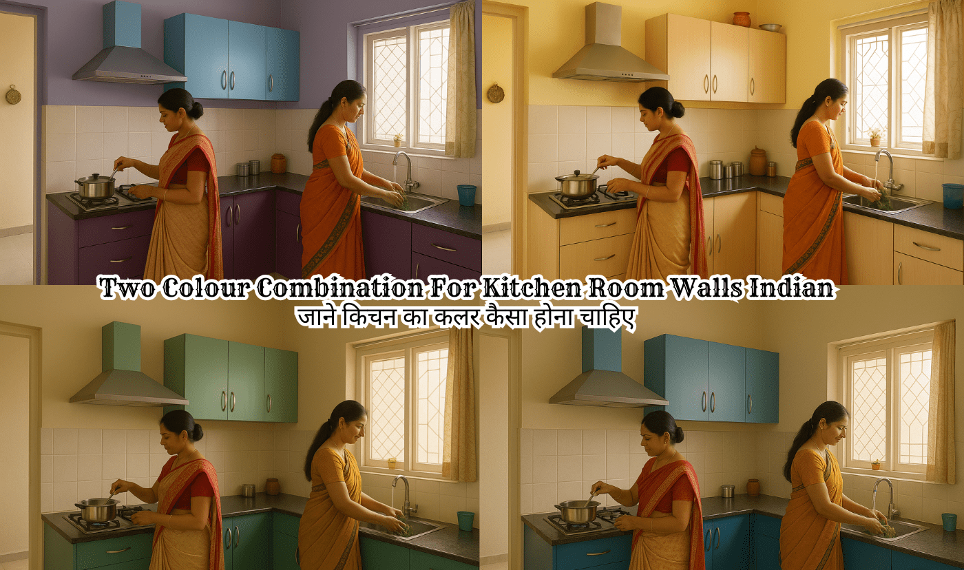 Two Colour Combination For Kitchen Room Walls Indian | किचन का कलर कैसा होना चाहिए | रसोई घर किचन का कलर कैसा होना चाहिए | किचन कलर कॉम्बिनेशन | kichan ki diwal ke liye sabse best color | two colour combination for kitchen room walls | Two colour combination for kitchen room walls indian stylem.