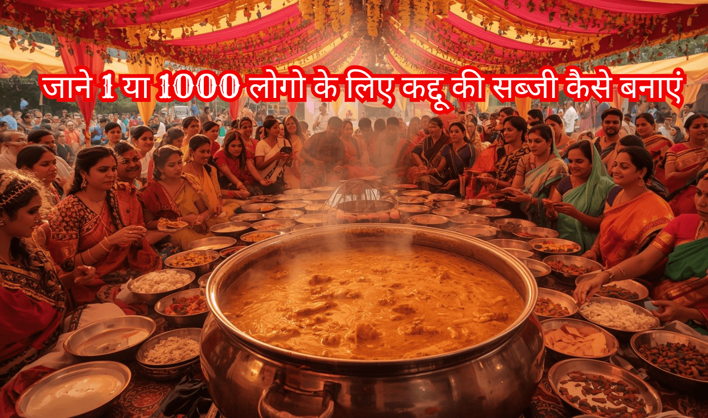 जाने 1 या 1000 लोगो के लिए कद्दू की सब्जी कैसे बनाएं | भंडारे वाली कद्दू की सब्जी कैसे बनाएं 1 या 1000 लोगो के लिए | 1 या 1000 लोगो के लिए शादी ब्याह में बनने वाली कद्दू की सब्जी | shaadi mein kaddu ki sabji kaise banti hai | 1 या 1000 लोगो के लिए भंडारे वाली कद्दू की सब्जी कैसे बनाएं |
