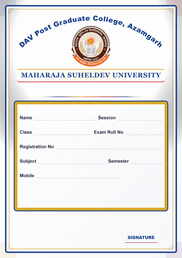 All College MSDU Assignment Front Page Generator - First Page All College MSDU Assignment Front Page | degree college assignment front page | assignment first page for college | Degree college assignment front page sample pdf | college assignment front page pdf | DAV Post Graduate College Azamgarh — Assignment Front Page